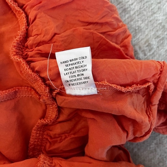 Mable Octavia Mini Dress Orange Cotton Summer Sun Dress - Picture 9 of 11